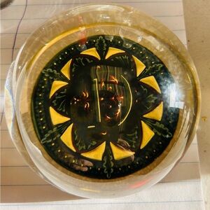 Vintage paperweight, Punch Studio made in France. Crystal. Letter D.